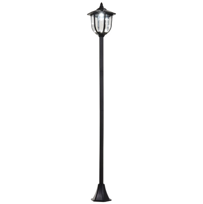 Nancy's Muscoy Tuinlantaarn - Zonne-Energie - LED - Buitenverlichting - 6-8 Uur - RVS - 177 cm Hoog