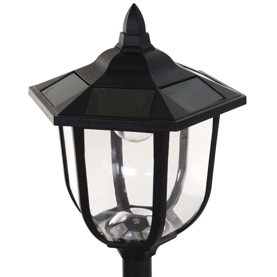 Nancy's Muscoy Tuinlantaarn - Zonne-Energie - LED - Buitenverlichting - 6-8 Uur - RVS - 177 cm Hoog