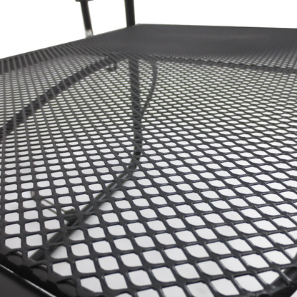 Table de balcon Nancy's Larkspur - Table suspendue - Hauteur réglable - Terrasse - Métal - Noir - 60 x 56,5 x 45 cm