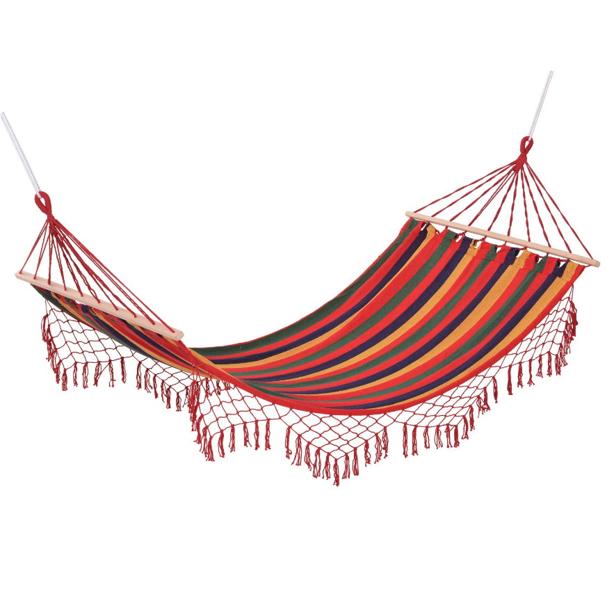 Nancy's Holy Hill Hammock - Weatherproof - UV-resistant - Up to 120 KG - Cotton-Polyster - Colorful - 2 x 1 m 