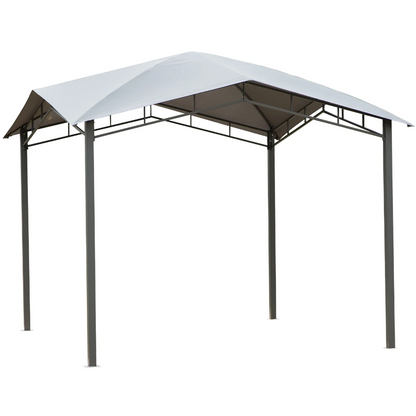 Nancy's Ringwood Garden Pavilion - Auvent - Protection solaire - Tente de fête - Pergola - Gris - 3 x 3 m