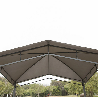 Nancy's Ringwood Tuinpaviljoen - Overkapping - Zonwering - Partytent - Pergola - Grijs - 3 x 3 m