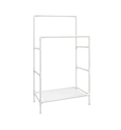 Nancy's Hammell Kledingrek - Garderoberek - Kledingstangen - Wit - Staal - ± 85 x 45 x 155 cm