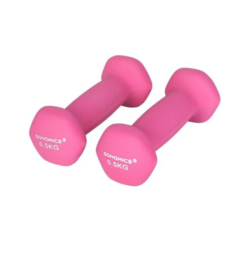 Nancy's Hutton Dumbbells - Gewichten - Set van 2 - Roze - 0,5 KG per stuk