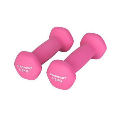Nancy's Hutton Dumbbells - Gewichten - Set van 2 - Roze - 0,5 KG per stuk