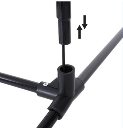 Nancy's Hyman Badmintonnet - Volleybalnet - Tennisnet - Hoogte Verstelbaar - Draagtas - Metaal - Zwart - Geel - 4 M