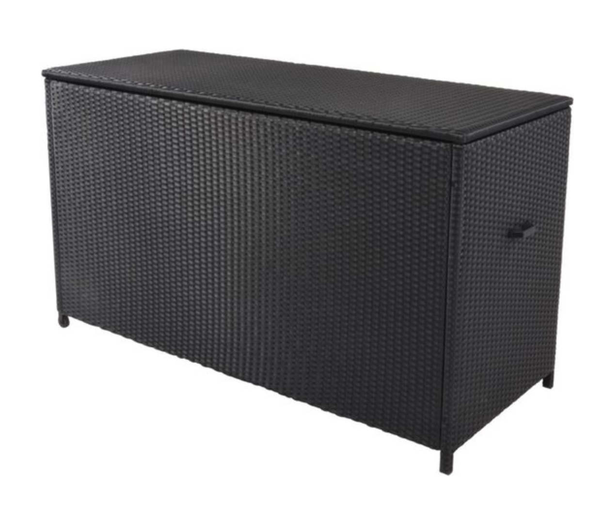 Nancy's Mosil Kussenbox - Riet en Aluminium Frame - Zwart - ± 165 x 65 x 95 cm