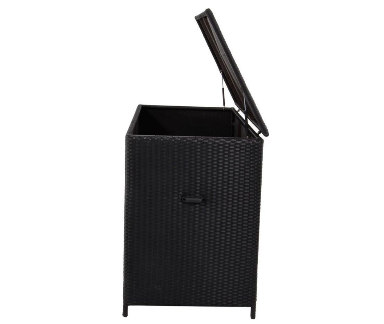 Nancy's Mosil Kussenbox - Riet en Aluminium Frame - Zwart - ± 165 x 65 x 95 cm