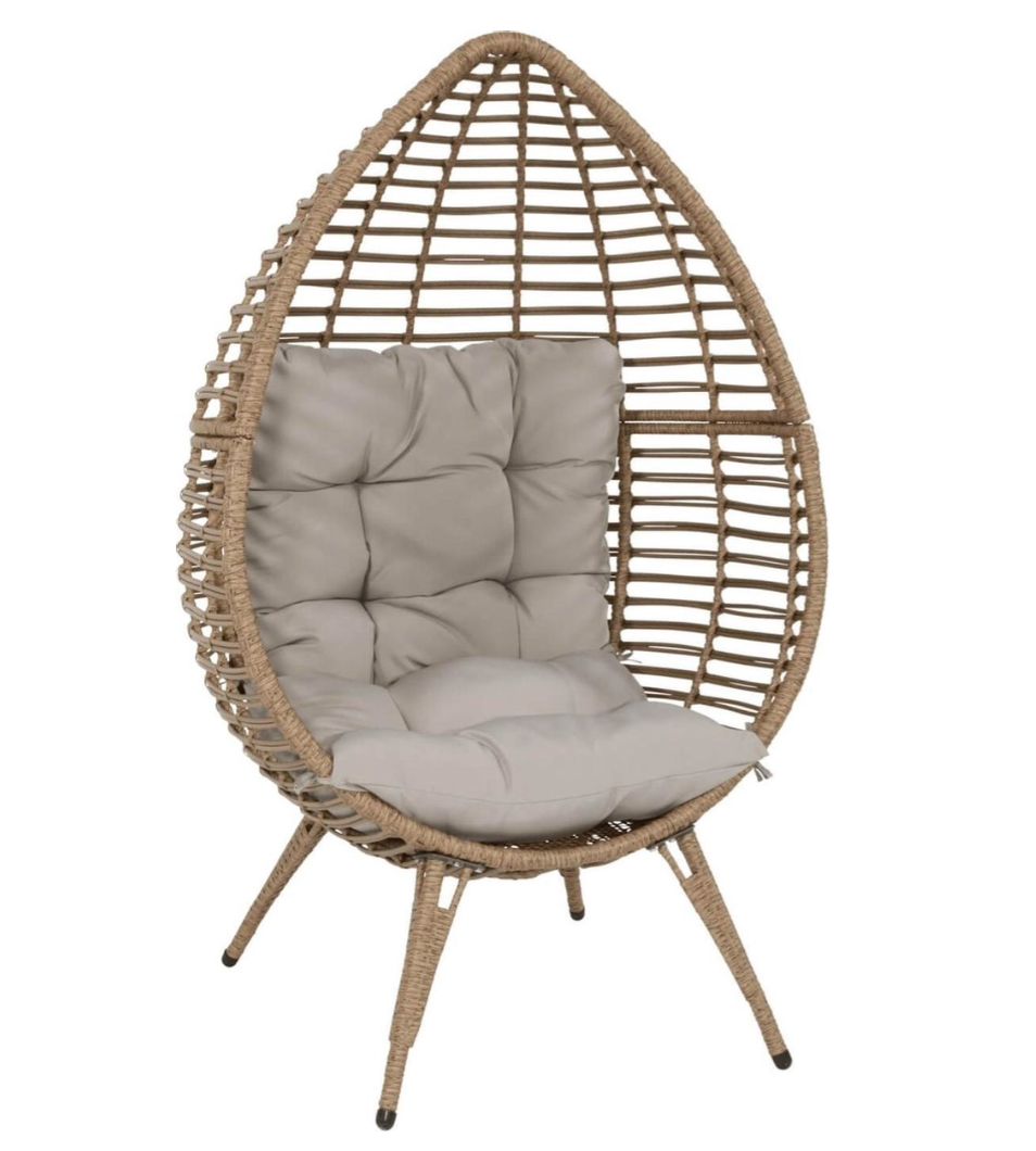 Nancy's Boeil Relaxstoel - Egg Chair - Tuinstoel - 99 x 91 x 156cm