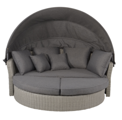 Nancy's Skyforest Zonne-eiland - Loungeset Met Zonnekap - Grijs - 200 x 182 x 161cm