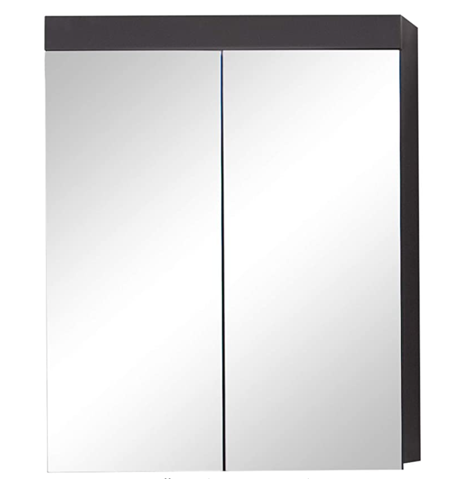 Meuble de salle de bain Amanda de Nancy - Miroir - Brillant - 60 x 77 x 17 cm