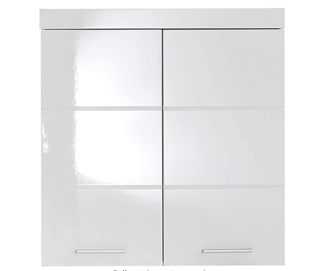 Nancy's Amanda Wall Cabinet - Bathroom Cabinet - High Gloss - 73 x 77 x 23cm