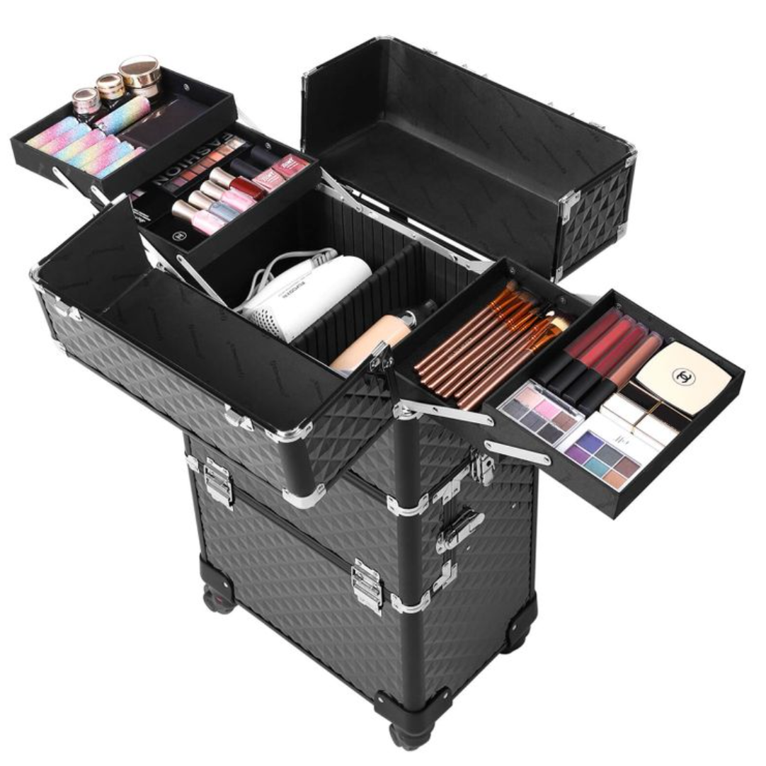 Valise de maquillage de Nancy - Chariot à cosmétiques - Organisateur de maquillage