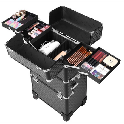 Valise de maquillage de Nancy - Chariot à cosmétiques - Organisateur de maquillage