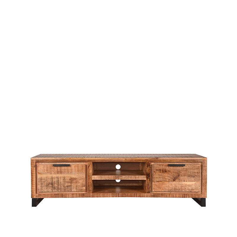 Meuble TV Nancy's Glasgow - Bois de manguier - Meuble - Meuble TV - Brut - 160 x 45 x 45 cm