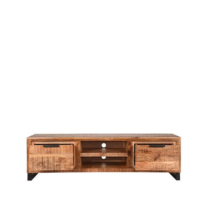 Meuble TV Nancy's Glasgow - Bois de manguier - Meuble - Meuble TV - Brut - 160 x 45 x 45 cm