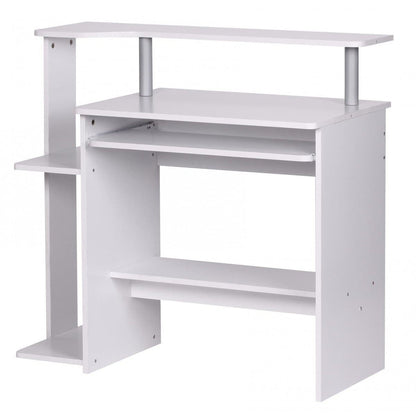 Nancy's Flatiron District Bureau - Computertafel - Computerbureau - Wit - ± 95 x 50 x 90 cm