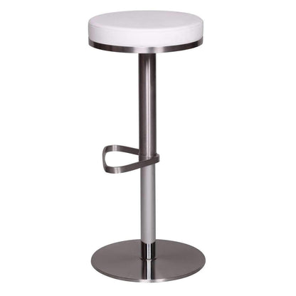 Nancy's River Mountain Luxury Bar Stool White - Bar Stools - Bar Stool Adjustable 40 x 40 x 82 CM