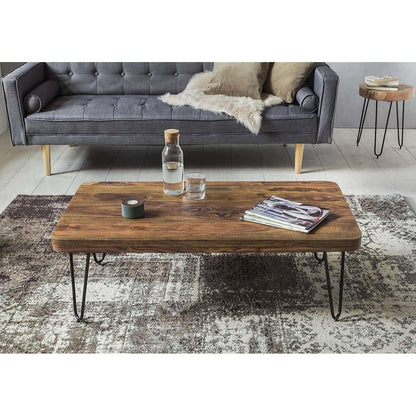 Nancy's Wrightwood Moderne Salontafel - Sheesham Hout - Bijzettafel - Tafeltje - Salontafels - Tafel