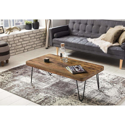 Nancy's Wrightwood Moderne Salontafel - Sheesham Hout - Bijzettafel - Tafeltje - Salontafels - Tafel