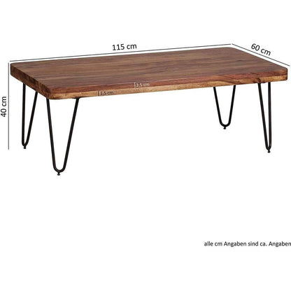 Nancy's Wrightwood Moderne Salontafel - Sheesham Hout - Bijzettafel - Tafeltje - Salontafels - Tafel