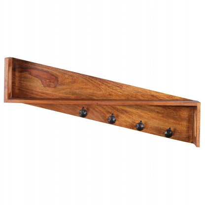 Nancy's Sheesham Wandgarderobe - Wandkapstok - Kapstok