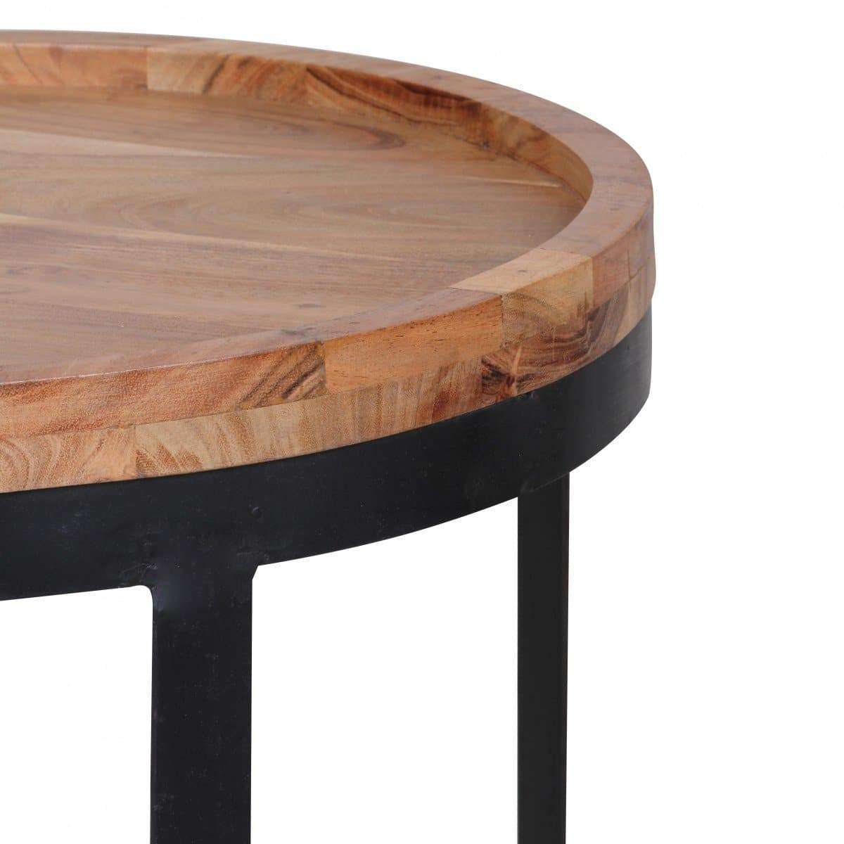Tables d'appoint modernes Nancy's Galewood - Ensemble de 2 - Bois d'acacia - Table d'appoint - Table - Tables basses 