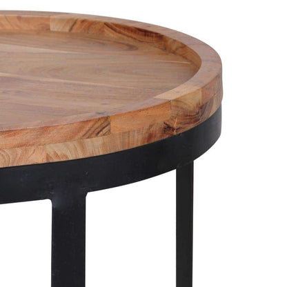 Tables d'appoint modernes Nancy's Galewood - Ensemble de 2 - Bois d'acacia - Table d'appoint - Table - Tables basses 