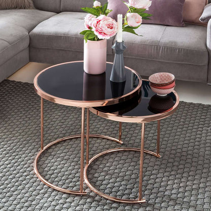 Nancy's River Modern Side Tables - Ensemble de 2 - Table d'appoint - Table - Table basse