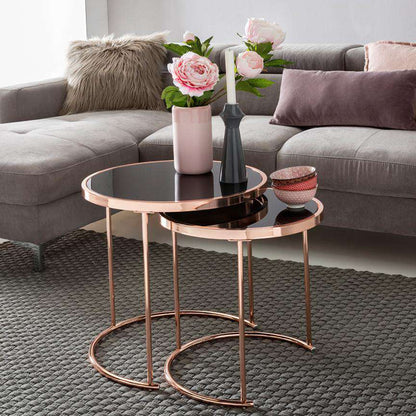 Nancy's River Modern Side Tables - Ensemble de 2 - Table d'appoint - Table - Table basse
