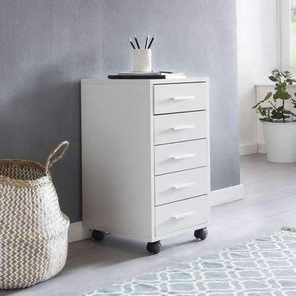 Nancy's Pijara Ladeblok - Archiefkast - Kantoorkast - Wit - ± 35 x 65 x 40 cm