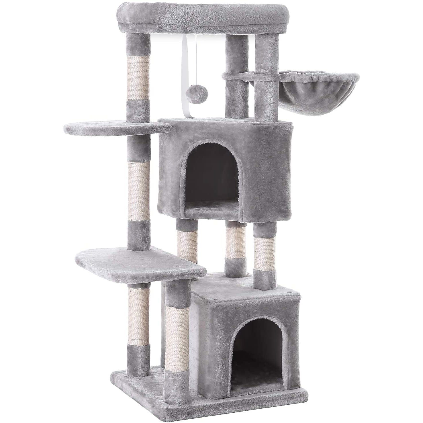 Nancy's Scratching Post for Cats - Cat Tree - Gray - Including Hammock - 154cm High