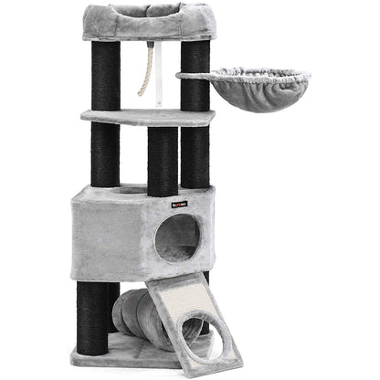 Nancy's Kattenboom XL - Luxe Kattenhuis - Krabpaal - Katten - Voor 4 katten - 50 x 50 x 141 cm (L x B x H)