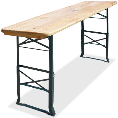 Nancy's Mount Ivy Biertenttafel - Bartafel - Tafel - Inklapbaar - 170 x 50 x 75-105cm