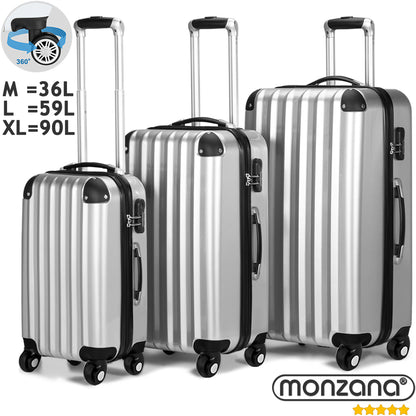 Nancy's Edgerton Reiskofferset - 3-delig - Hardcase - Bagageweegschaal - ABS