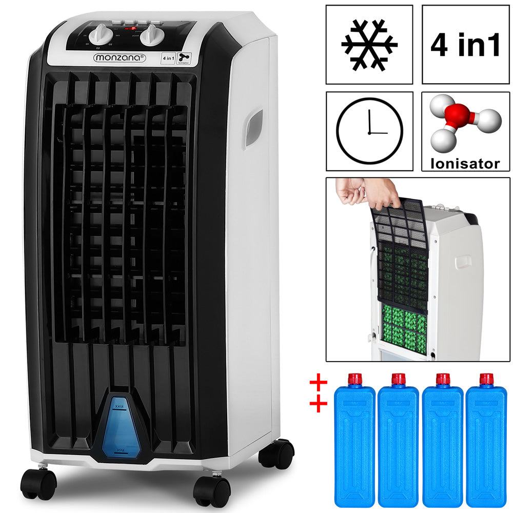 Nancy's Canfield Mobile Air Conditioning - Système de climatisation - Refroidisseur d'air - Ventilateur - Ioniseur - 5 Litres