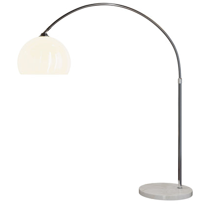 Nancy's Laurium Booglamp - Met Marmeren Voet - Staande Lamp - Vloerlamp - Verstelbaar - 220 cm