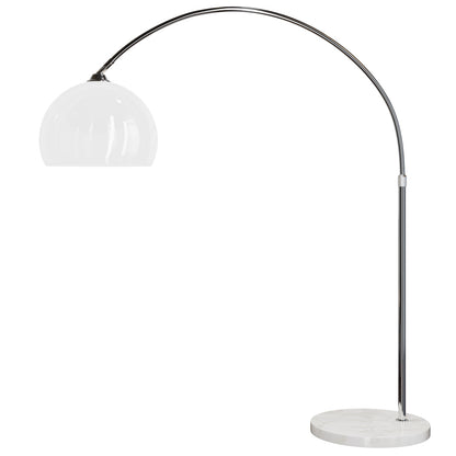 Nancy's Laurium Booglamp - Met Marmeren Voet - Staande Lamp - Vloerlamp - Verstelbaar - 220 cm