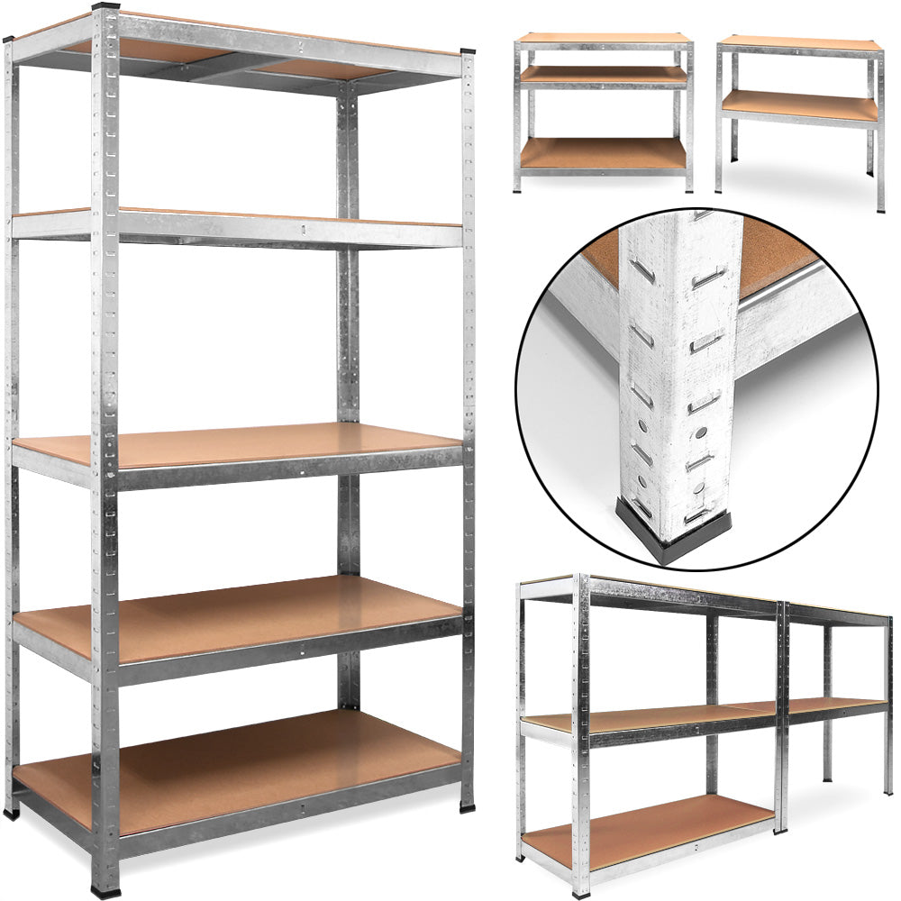 Nancy's Acton_V5 Storage rack - Shelving unit - With Shelf - Galvanized Metal - Shelves - Storage space - 170 x 75 x 30 cm