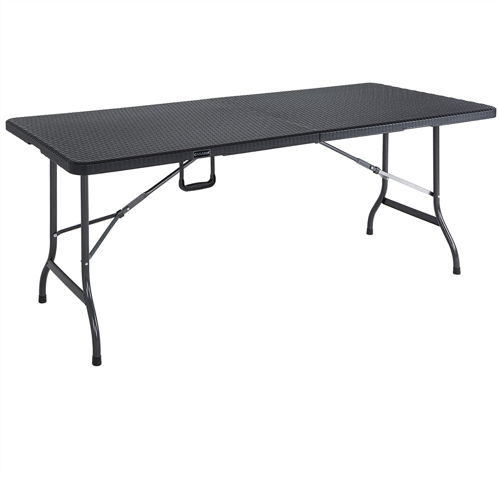 Table pliante Nancy's Midland Park - Table à manger - Table de pique-nique - Pliable - Pliable - Plateau de table avec fonction valise pratique - 180 x 75 x 73 cm