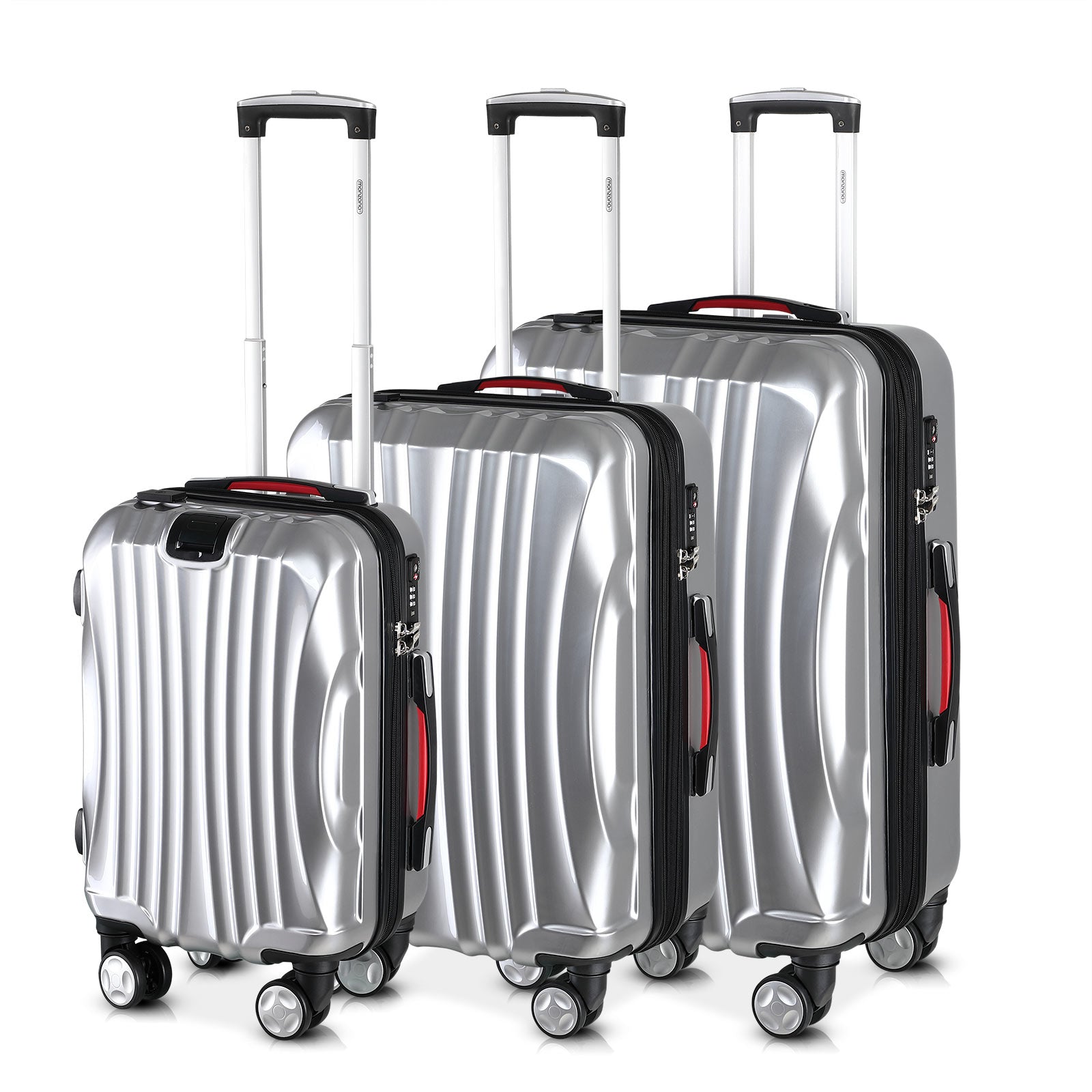Nancy's Yreka Reiskofferset - 3-delig - Hardcase - Met USB-interface - ABS