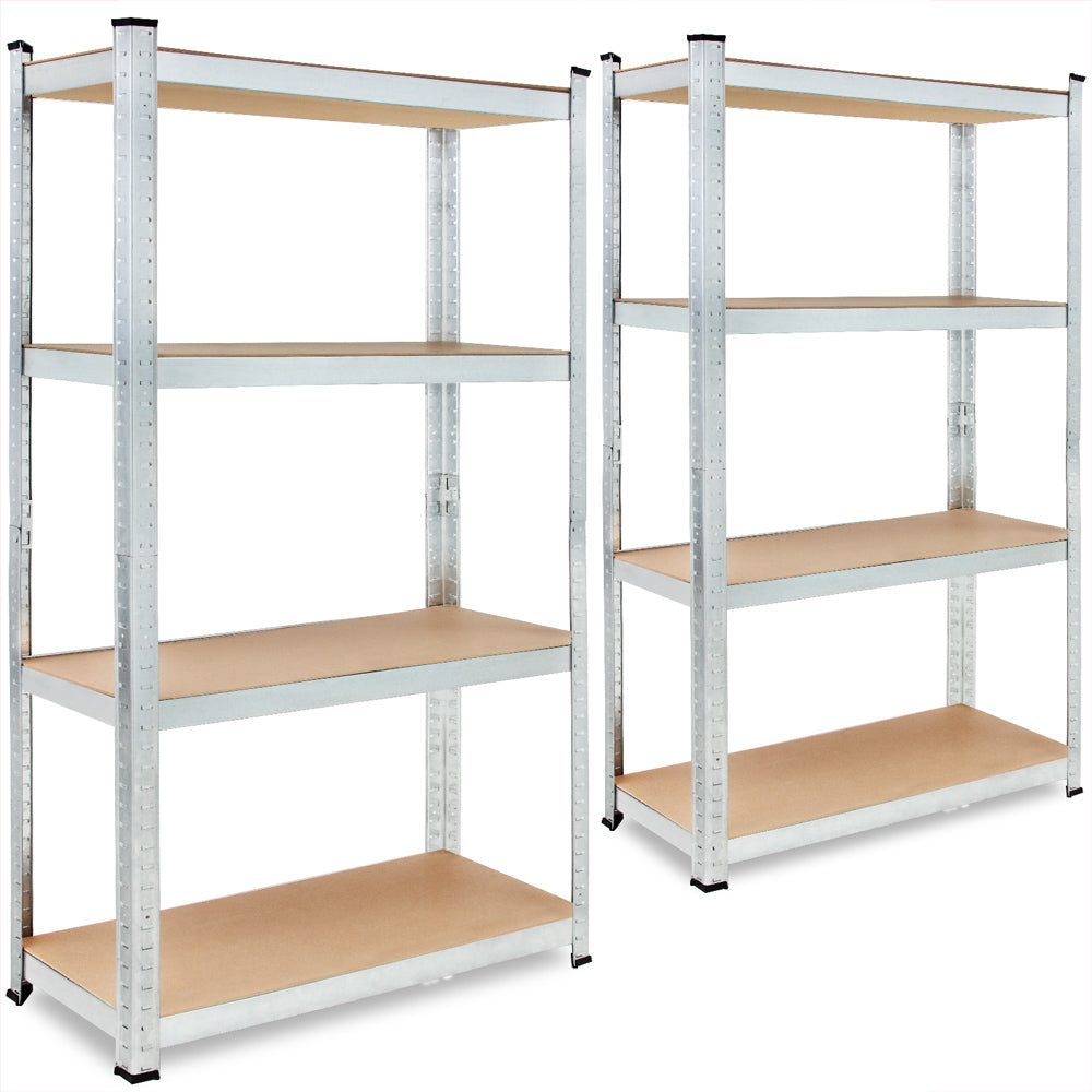 Nancy's Acton_V2 Shelving Cabinets - Storage Racks - With Shelf - Galvanized Metal - Shelves - Storage Space - Set of 2 - 160 x 90 x 40 cm