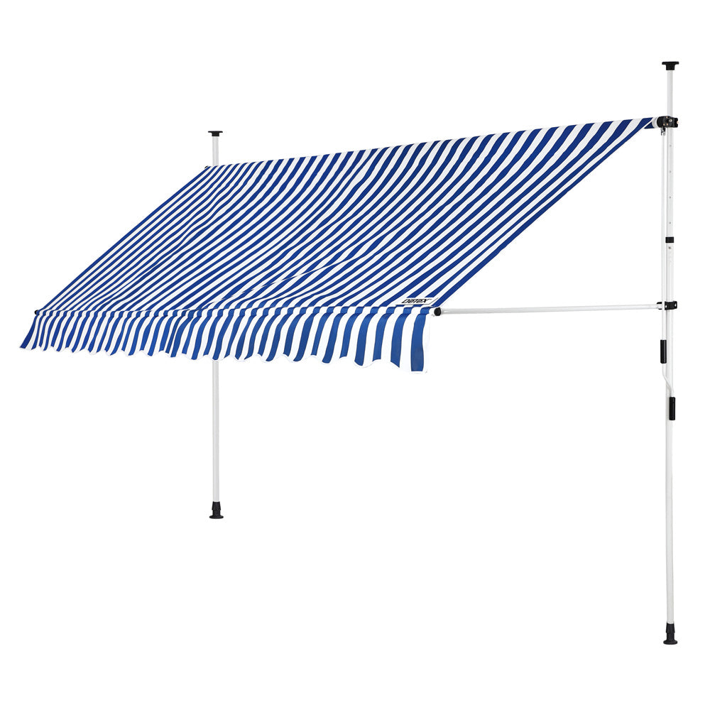 Auvent Nancy's Old Forge - Parasol - Acier/Polyester - Protection solaire - Manivelle - 180 x 400 cm