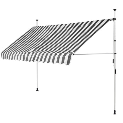 Nancy's Old Forge Luifel - Zonnekap - Staal/Polyester - Zonwering - Handslinger - 180 x 400 cm