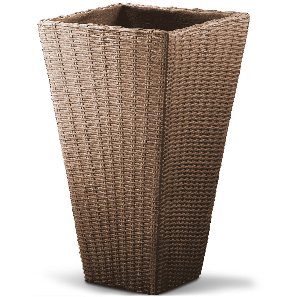 Nancy's Latimer Bloempot - Plantenbak - Gevlochten Bloempot - Polyrattan - 70 x 40 x 40 cm