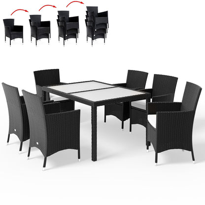Nancy's Wapato Zitset - Tuin - Terras - Zitgroep - Polyrotan - 13-delig
