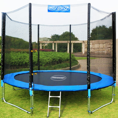 Trampoline Etowah de Nancy - Avec filet de sécurité - Extérieur - Jouets d'extérieur - Ø 427 cm