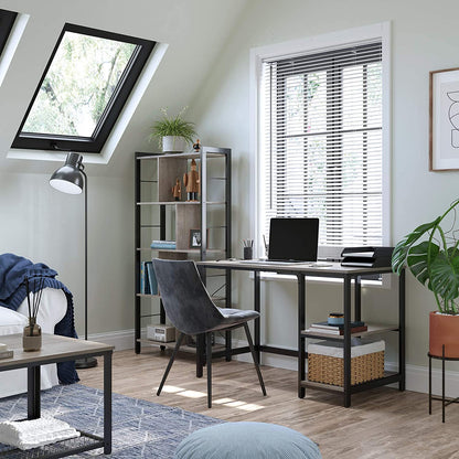 Nancy's Runada Bureau - Computertafel - Kantoortafel - Grijs / Zwart - 50 x 100 x 75 cm