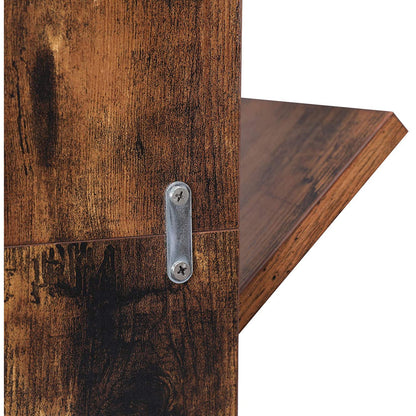 Nancy's Yarm Boekenkast - Boekenregaal - Wandkast - Opbergkast - Bruin - ± 50 x 25 x 140 cm