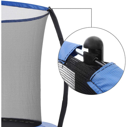 Nancy's Trampoline With Safety Net - Trampolines - Garden - Ladder - Padded Bars - Black/Blue - Ø 305